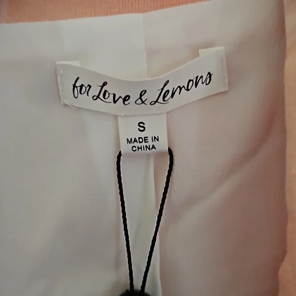 For Love And Lemons EUGENIE CROP BLAZER TANGERINE ORANGE - Picture 11 of 11